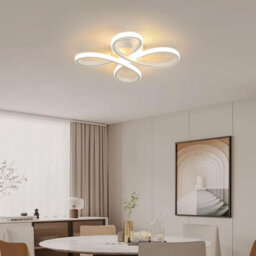 Pheashine White Flower Shaped Acrylic 30W 3500Lm 3500K Warm White Led Ceiling Light - thumbnail 7