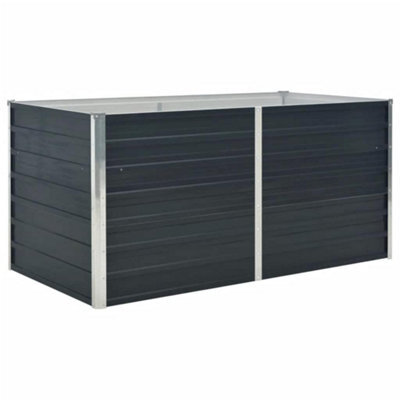 Berkfield Durable Raised Garden Bed Anthracite 160X80X77 Cm Galvanised Steel - image 1