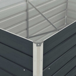 Berkfield Durable Raised Garden Bed Anthracite 160X80X77 Cm Galvanised Steel - thumbnail 6