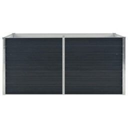 Berkfield Durable Raised Garden Bed Anthracite 160X80X77 Cm Galvanised Steel - thumbnail 4