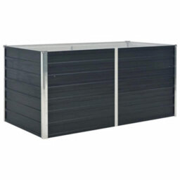 Berkfield Durable Raised Garden Bed Anthracite 160X80X77 Cm Galvanised Steel - thumbnail 1