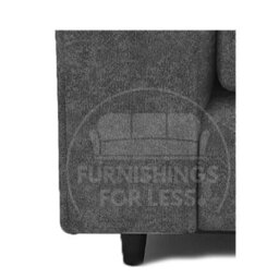 Furnishings For Less UK Monaco Chenille Fabric 3 Piece Sofa Set - 3 2 1  Grey - thumbnail 6