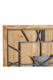 Williston Square Wooden Wall Clock With Roman Numerals - thumbnail 2