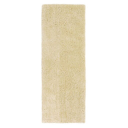 Melrose Super Soft Venus Shaggy Snuggly Plain Honey Area Runner Rug 060/200Cm - thumbnail 2