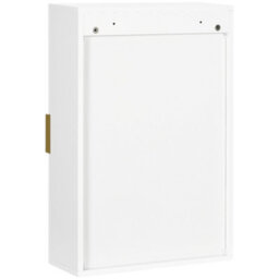 Kleankin Bathroom Wall Cabinet With Adjustable Shelves For Hallway, Living Room - thumbnail 9