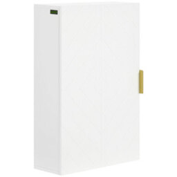 Kleankin Bathroom Wall Cabinet With Adjustable Shelves For Hallway, Living Room - thumbnail 2