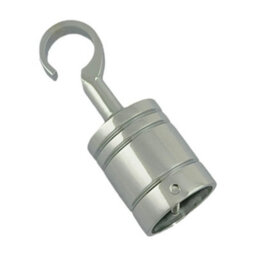 Ropeservices Uk 4 X 24mm Polished Chrome Decking Rope Hook Fittings Fixings Barrier Set - thumbnail 3