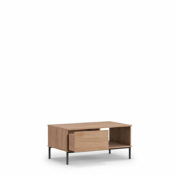 Arte Querty 02 Coffee Table In Oak Hickory - Sleek Storage Elegance - W1000mm X H470mm X D600mm - thumbnail 2