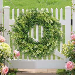 Amorly 20In Large Eucalyptus Wreaths For Front Door Artificial Green Leaves Greenery Wreath Home Decor Porch Wall Decorations - thumbnail 8