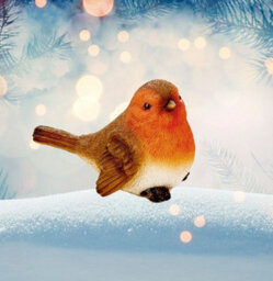 Premier Decorations Limited Small Christmas Robin Ornament Mantlepiece Decoration Sentimental Red Robin 9Cm - thumbnail 1