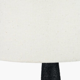 Pacific Lifestyle Set Of 2 Elio Black And Wood Effect Textured Ceramic Table Lamp - thumbnail 7