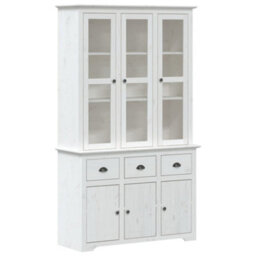 "Vidaxl Highborad ""bodo"" White 115.5X43X200.5 Cm Solid Wood Pine" - thumbnail 2