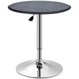 Homcom Round Bar Table, Swivel Bistro Table With Adjustable Height - thumbnail 2