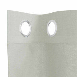 Berkfield Durable Voile Curtains With Grommets 2 Pcs Light Grey 140X225 Cm - thumbnail 5
