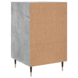 Berkfield Modern Bedside Cabinet Concrete Grey 40X40X66 Cm Engineered Wood - thumbnail 8