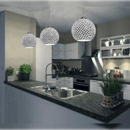 Long Life Lamps Company Globe Pendant Light Mosaic Glass Black And White Crackle Ceiling Lamp Shade H3012 - thumbnail 7