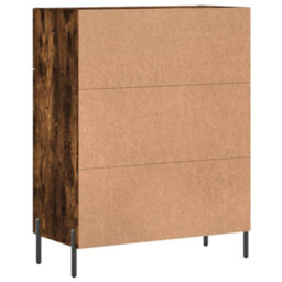 Berkfield Modern Sideboard Smoked Oak 69.5X34X90 Cm Engineered Wood - thumbnail 8