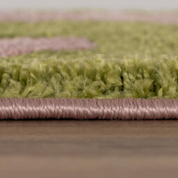 The Rugs Joli Green And Pink Abstract Doodle Rug Soft Dense Pile Easy To Clean And Pet Friendly For Living Rooms And Bedrooms - thumbnail 3