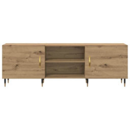 Berkfield Modern Tv Cabinet Artisan Oak 150 X 30 X 50 Cm Engineered Wood - thumbnail 6