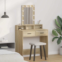 Walplus Dressing Table Brown 79 X 41 X 140 Cm Engineered Wood