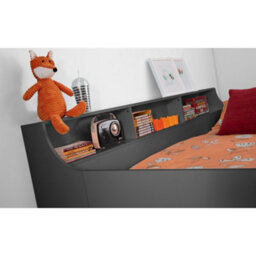 Julian Bowen Jupiter 90Cm Single Anthracite Black Midsleeper Cabin Bed With Desk - thumbnail 4