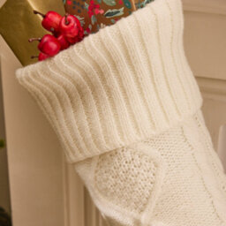 Dibor Set Of 4 Traditioanl Mix-Match Chunky Knit Christmas Xmas Gift Decoration Christmas Stocking For Kids - thumbnail 4