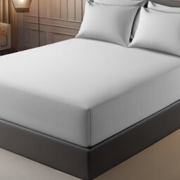 Lazzaro Luxury Double Fitted Sheet Extra Deep 40Cm Pocket Premium Brushed Microfibre Ultrasoft Fade Resistant - thumbnail 1