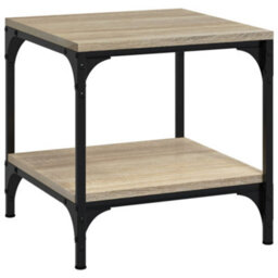 Berkfield Industrial Side Tables 2 Pcs Sonoma Oak 40X40X40 Cm Engineered Wood - thumbnail 5