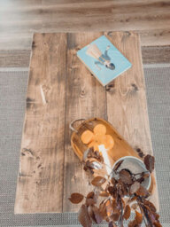 Arba Rustic Wooden Coffee Table With Shelf - thumbnail 3