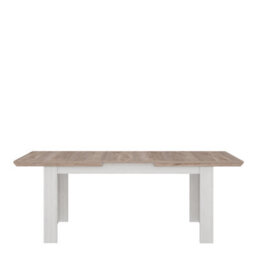 Furniture To Go Illoppa Dining Table Extended In Oak Nelson/snowy Oak - thumbnail 3