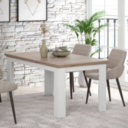 Furniture To Go Illoppa Dining Table Extended In Oak Nelson/snowy Oak - thumbnail 5