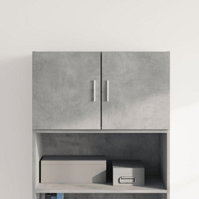 Berkfield Wall Cabinet Concrete Grey 70X42.5X40 Cm Engineered Wood - image 1