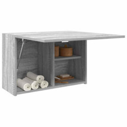 Walplus Bathroom Wall Cabinet Grey Sonoma 60X25X40 Cm Engineered Wood - thumbnail 4