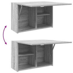Walplus Bathroom Wall Cabinet Grey Sonoma 60X25X40 Cm Engineered Wood - thumbnail 9