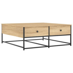 Walplus Coffee Table Sonoma Oak 100X99X40 Cm Engineered Wood - thumbnail 2