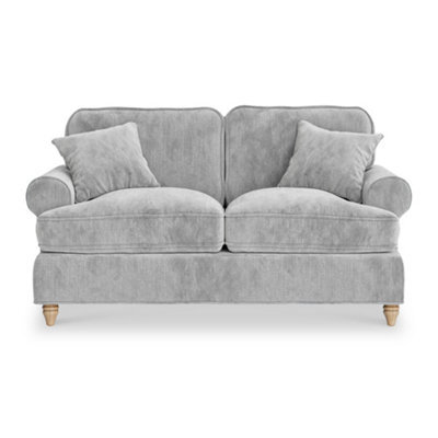 Alfie Ice Grey 2 Seater Sofa For Living Room - Fully Assembled By Roseland Furniture - image 1