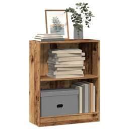 Berkfield Versatile Bookcase Old Wood 60X24X76 Cm Engineered Wood - thumbnail 2