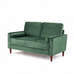 Home Detail Edward Velvet Sofa 2 Seater Luxury Velvet Sofa Couch Settee Bolster Cushions, Green - thumbnail 6