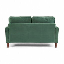 Home Detail Edward Velvet Sofa 2 Seater Luxury Velvet Sofa Couch Settee Bolster Cushions, Green - thumbnail 3