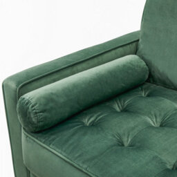 Home Detail Edward Velvet Sofa 2 Seater Luxury Velvet Sofa Couch Settee Bolster Cushions, Green - thumbnail 5