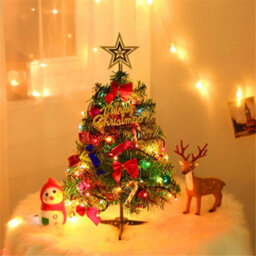 Living And Home Mini Christmas Tree Tabletop Decoration With Led Lights 50Cm - thumbnail 2