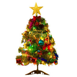 Living And Home Mini Christmas Tree Tabletop Decoration With Led Lights 50Cm - thumbnail 1