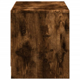 Berkfield Sturdy Tv Cabinet With Led Smoked Oak 97X34X40 Cm Engineered Wood - thumbnail 7