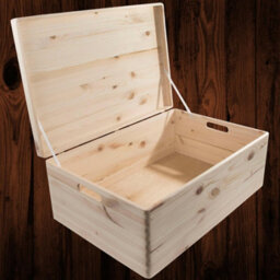 Woodeedoo Extra Large Pinewood Storage Box With Lid And Handles For Toys Keepsakes Home Office Craft Organisation 59.5X39.5X23.5Cm - thumbnail 1