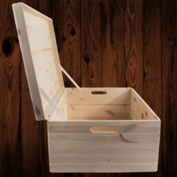 Woodeedoo Extra Large Pinewood Storage Box With Lid And Handles For Toys Keepsakes Home Office Craft Organisation 59.5X39.5X23.5Cm - thumbnail 5