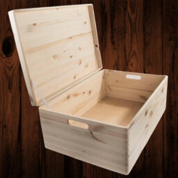 Woodeedoo Extra Large Pinewood Storage Box With Lid And Handles For Toys Keepsakes Home Office Craft Organisation 59.5X39.5X23.5Cm - thumbnail 7