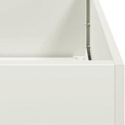 Berkfield Planter White 360X40X40 Cm Cold-Rolled Steel - thumbnail 7