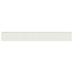 Berkfield Planter White 360X40X40 Cm Cold-Rolled Steel - thumbnail 4