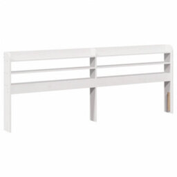 Berkfield Bed Frame With Headboard Without Mattress White 200X200 Cm - thumbnail 5