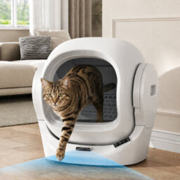 Abrihome 68L Smart Self-Cleaning Cat Litter Box With App Control, 8L Waste Bin, Aroma Box & Infrared Safety Sensor - thumbnail 1